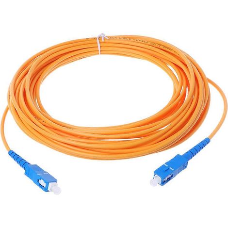 Câble de raccordement monomode à fibre optique SC/UPC-SC/UPC-SM 3 mm - 10 m (1/4)