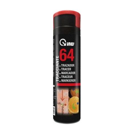 TRACCIATORI SPRAY FLUORESCENTI 64 VMD - ROSSO ML.500- 12 pezzi