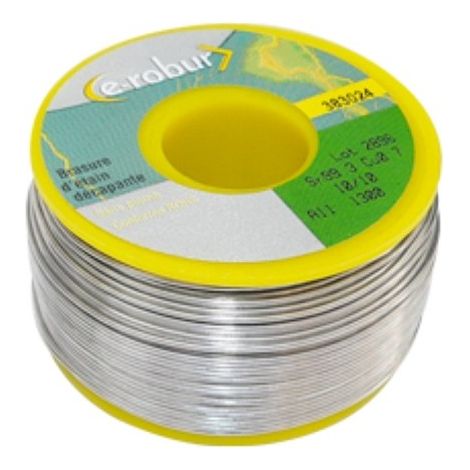 E-Robur 383028 - Solder wires 99.3% tin / 0.7% copper - Ø2mm