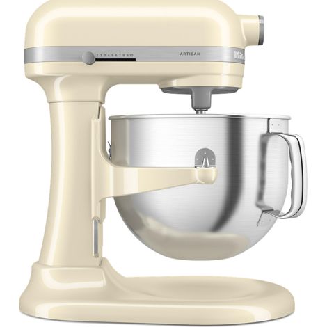 KitchenAid 5KSM70SHXEAC Sbattitore con base 375 W Crema, Grigio, Acciaio inox (1/5)