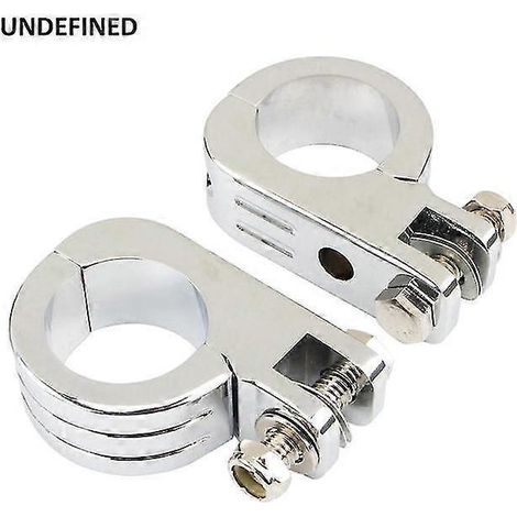 Motorrad-Fußrastenklemme 32 mm (1,25 Zoll) für Harley Sportster, Dyna, Street Bob, Touring und Softail – Chrom (1/5)