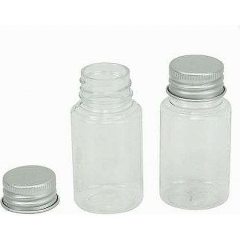 Trade Shop - Set De 4pcs Botella De Viaje Recargable Recargables Recargables De Tornillo Tapón 50ml 79383 -