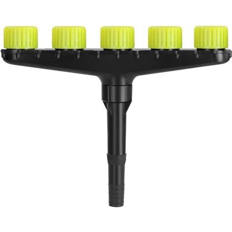 Aspersor de jardín, pulverizador de agua apto para macizos de flores y plantas, 3 boquillas, aspersor de jardín portátil con tapa de riego. (1/5)