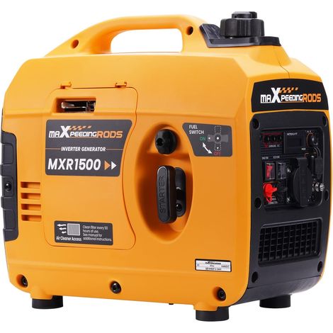 Electric Generator 1200W Portable Electrogene Gasoline Generator Inverter Motor 4 Stroke with 230V Outlets and USB for Outdoors, Motorhome, RV Travel (1/5)