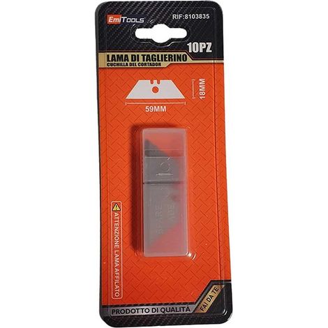 10 Pezzi Lame Di Ricambio Trapezoidale SK5 Forma T 18mm Per Taglierino Pieghevole