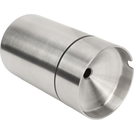 Cendrier de voiture avec couvercle, portable, amovible, en acier inoxydable, sans fumée, pour véhicule (1/5)