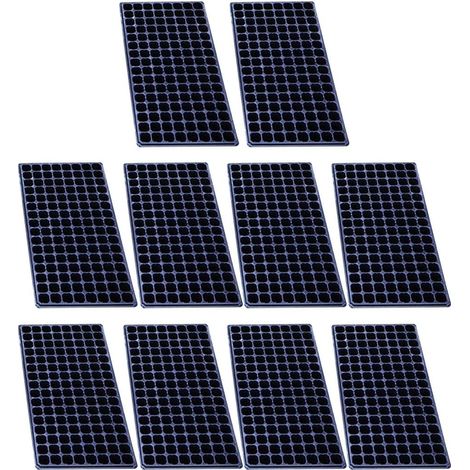 Conteneur de Semis – 10 Pack, 128 Trous, Démarrage Plantation (1/4)