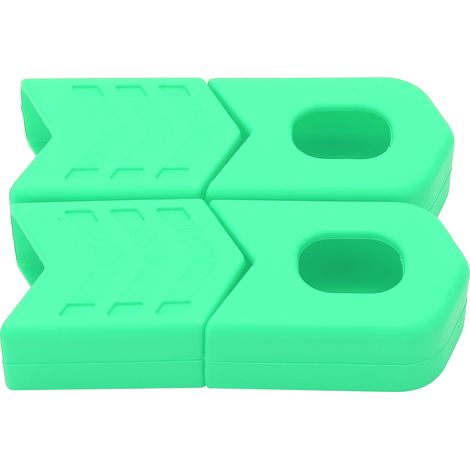 4 pièces protège-manivelles silicone VTT tout terrain, capuchons pédalier verts pour DH FR AM XC (1/5)