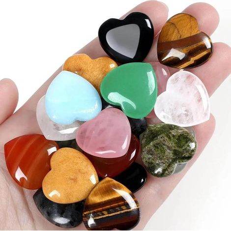 Pierres de guérison des chakras naturelles, lot de 7 pierres roulées polies. Idéales pour la méditation, le yoga et l'équilibre énergétique. Cadeau bien-être (1/4)