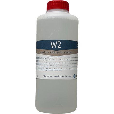 Neusol W2 1L Eliminador de olores Tuberías bajantes cañerías desagües canalizaciones sumideros Fosa séptica Depuradora Autocaravana Aguas negras y grises Antiolor Quita olor y molestias