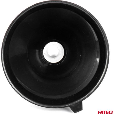Entonnoir universel en plastique noir pour carburant, liquide et eau, 30 cm, amio-04047