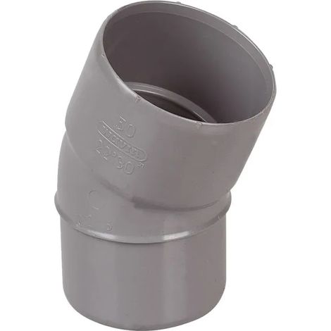 Codo PVC Wavin 3025556 ángulo 22-30° conexión macho-hembra