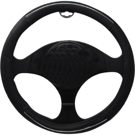Coprivolante Auto Nero Lucido 37-39cm Copristerzo Antiscivolo ErgonomicoCA-02412 (1/4)