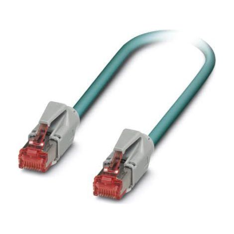 Câble Ethernet catégorie 5e Blindé Phoenix Contact, Bleu, 10m Avec connecteur Droit ( Prix pour 1 )