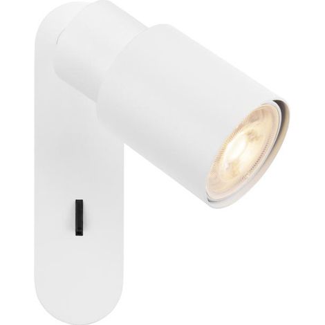 Applique et plafonnier PURI 2.0 Tube interrupteur carré 6W GU10 blanc - SLV - 1008298