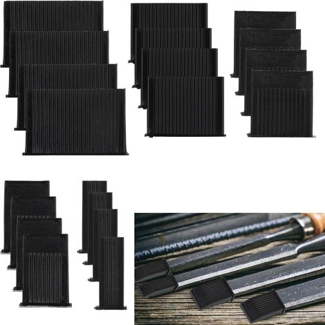 20 pièces Protecteurs Pointes de Burin, pour Ciseaux à Bois Plastique Protège-Lames Capuchons de Protection pour le Rangement des Outils et la Protection des Bords (5 Tailles) (1/5)