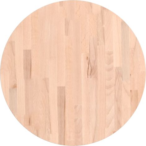 Dessus de table Dessus de bureau Plateau de table Ø60x4 cm rond bois massif de hêtre
