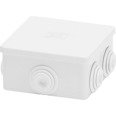 Boîte Gewiss extérieure carrée avec passe-fils IP44 80x80x40 GW44003 (1/3)