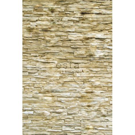 papier peint panoramique brique beige - ESTAhome (1/5)