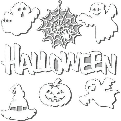 Halloween-Geister-Stanzformen, handgefertigte Geburtstagskarten-Dekoration