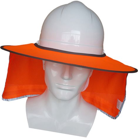 La visière de casque avec protection solaire est adaptée aux casques de sécurité réfléchissants pour une installation extérieure sur les chantiers de construction. (1/5)
