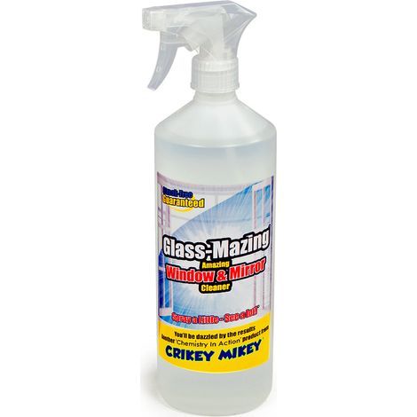 Crikey Mikey Glassmazing Glass & Window Cleaner, Streak-Free, 1 Litre