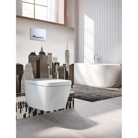 Panneau mural Decofast - Autour du Monde - pour habillage Bâti-support - 1500 x 1200 x 3 mm - East River - Lazer (1/2)