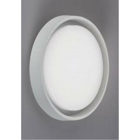 Alu Applique ou Plafonnier LED 10W 3000K IP54 Rond Diamètre 17,5cm Couleur Blanc Mat - Éclairage Extérieur et Intérieur de Design