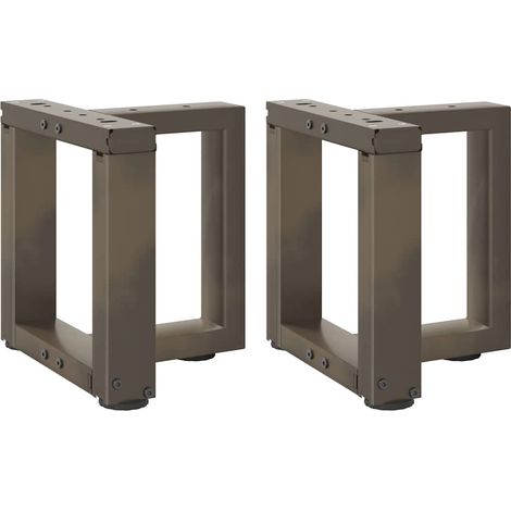 Couchtischbeine T-Form 2 Stk. Naturstahl 30x25x(30-31) cm Stahl