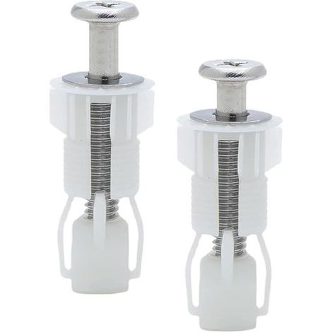 2 Pièces Fixation Abattant WC,Fixation Cuvette WC,Fixation Abattant WC Universel,pour Siège de Toilette (1/4)