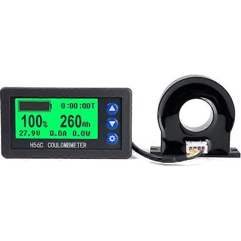 Moniteur de batterie à effet Hall/Coulomb CC 8-100 V LiFePO4, plomb-acide, lithium-ion, affichage de la capacité et de la puissance