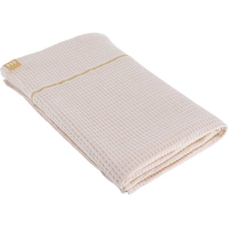 Telo da bagno 90x150 cm 100% cotone a nido d ape - beige - Tendance