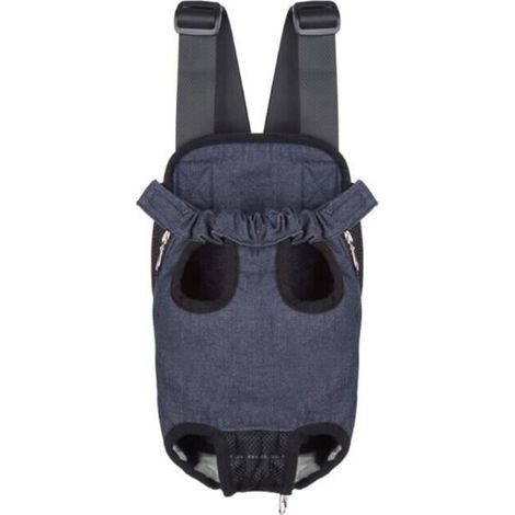 Brusttragerucksack für Haustiere – Hunde und Katzen – Größe XL (Blauer Denim)