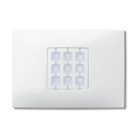 Support de télécommande/Emetteur NiceOpla plaque murale rectangulaireblanc NICE (1/2)