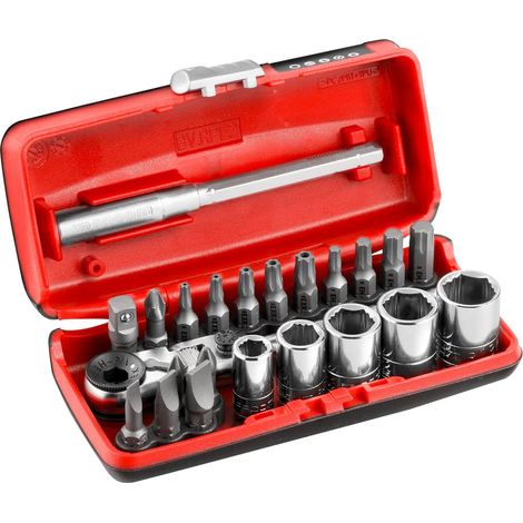 Coffret PICO 1/4'' OGV Grip avec cliquet compact flexible - FACOM R1PICOGRPPB