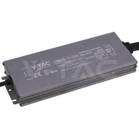 Alimentatore led in metallo 300w 24v 12.5a ip67 v-tac - 24248 (1/5)