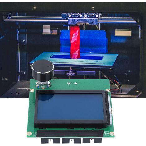 Écran LCD avec molette et câble, accessoire pour imprimante 3D. Contrôle qualité réussi (Q1) pour Ender 3. (1/5)
