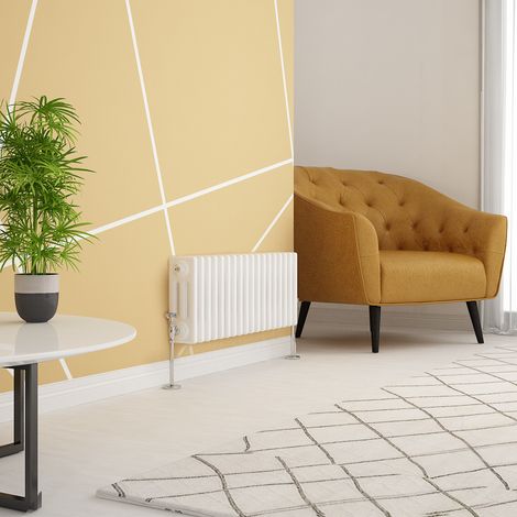 WarmeHaus Traditional Radiator White Triple Panel 300x830mm (1/4)