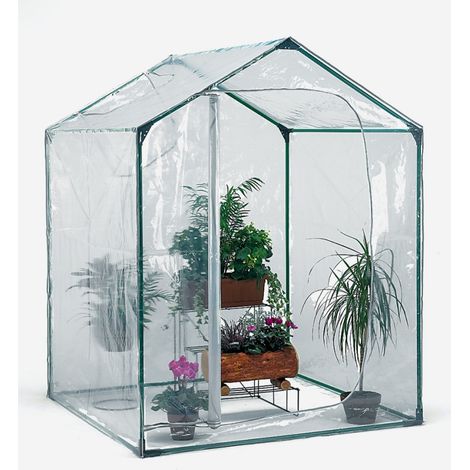 Serra da balcone per piante fiori 153x153xh210cm PVC acciaio Mimosa M