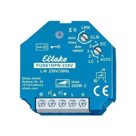 FUD61NPN-230V Eltako Funk Aktor Dimmschalter Unterputz (1/5)