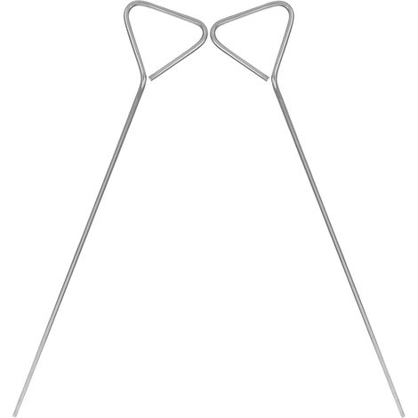 Étaleur Triangulaire en Acier Inoxydable Argenté pour Culture Cellulaire, 2pcs, Application Uniforme et Finition Lisse, pour Expériences en Laboratoire (1/5)