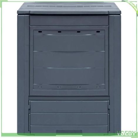 Composteur de jardin - FAFEICY - 278919 - Pack 2 - 60x60x73 cm - 260 L chacun (1/5)