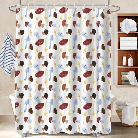 Rideau douche imperméable polyester 180x180 imperméable rideau imperméable pour éviter les moisissures dans une pièce humide (1/5)