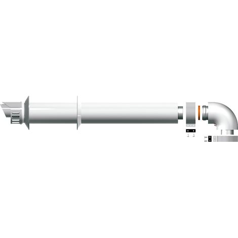 Ariston, Kit salida de Humos Horizontal, Compatible con Next Evo SFT, (1/5)