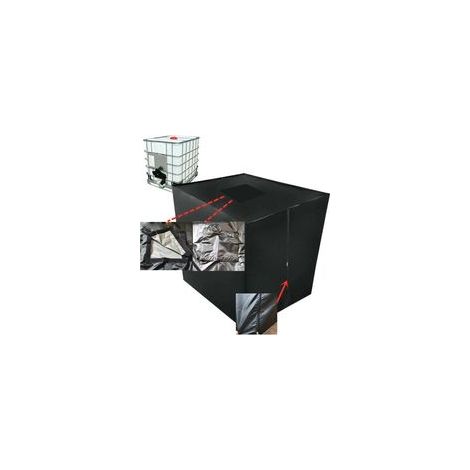 Bâche de réservoir IBC 1000 L, anti-poussière, anti-UV, 116x100x120 cm – (1/5)