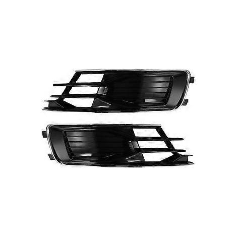 Frontstoßstangengrill-Abdeckung für Nebelscheinwerfer 4G0807647T 4G0807648T für Audi A6 C7 (2014–2018)