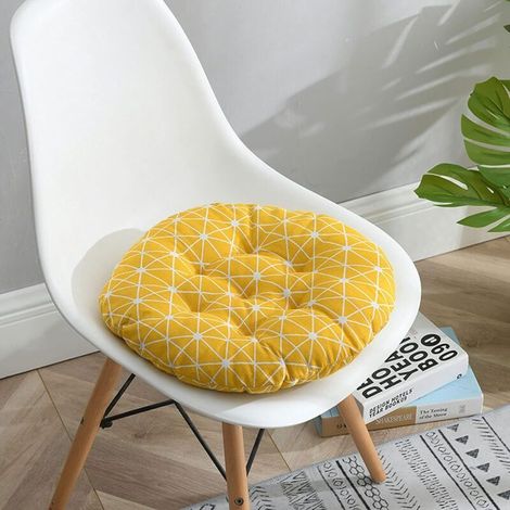 Set of 6 chair cushions, decorative chair cushions, garden cushions, thick round cushions, diameter 40 cm (1/5)