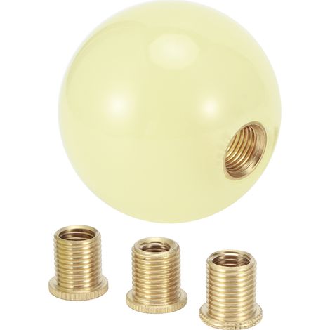 Pommeau de vitesse M12x1.25, tête de levier de vitesse fluorescente, boule à main en acrylique avec adaptateurs M8/M10x1.25 M10x1.5 (1/5)