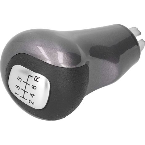 Pommeau de levier de vitesses de remplacement pour boîte manuelle 6 rapports, compatible avec Honda Civic DX EX LX 2006-2011, couleur argent. (1/5)