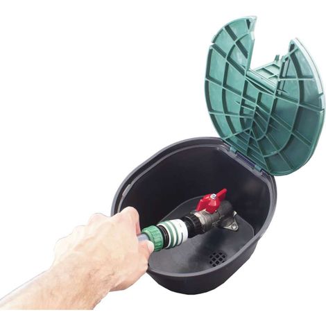 Bocchetta di irrigazione scatola in plastica con rubinetto 20x27 (1/7)